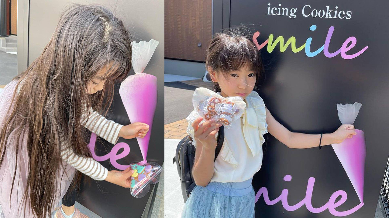 絞り袋のデザインがフォトスポットに①