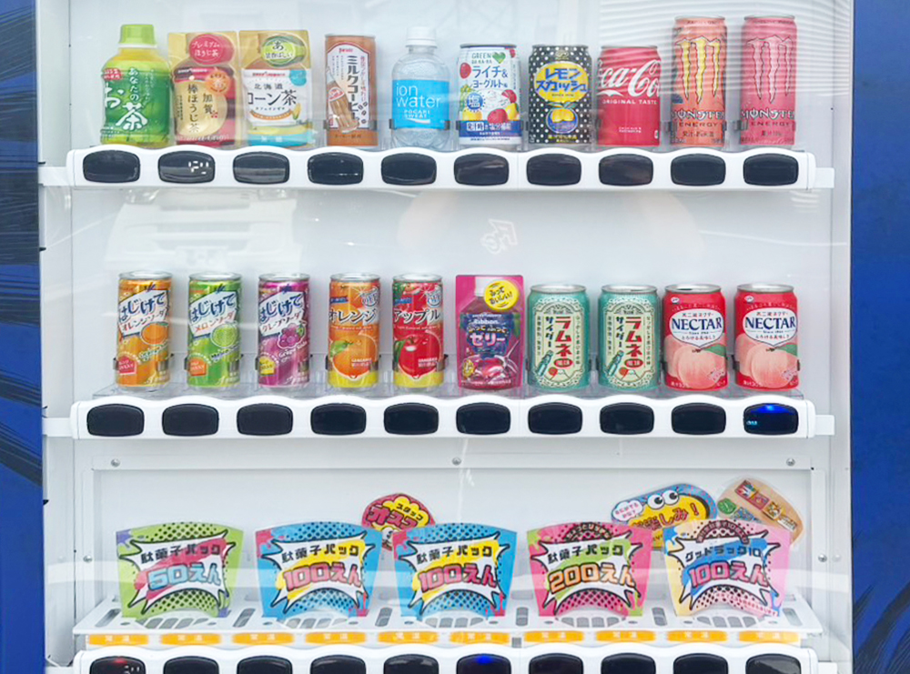 駄菓子屋 たまりばのボードステーションで販売されている商品